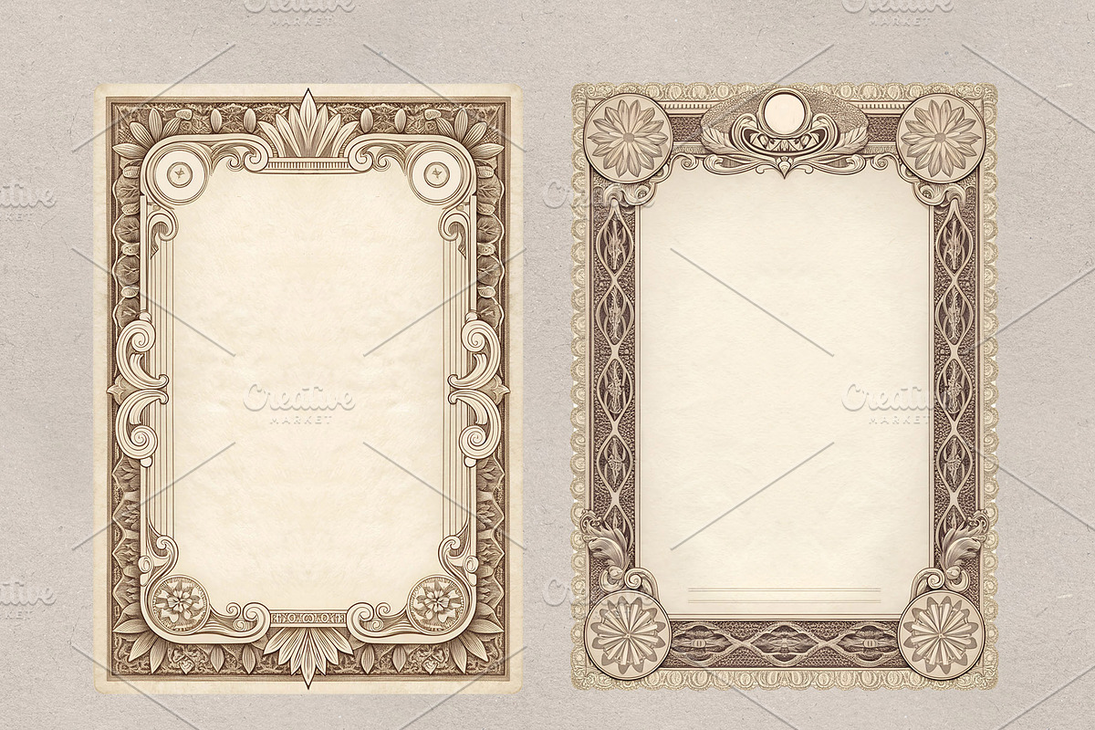 Vintage Decorative Borders & Frames, a Decorative Illustration by MRI STUDIO (Photo 17 of 34)