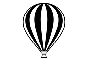 Hot Air Balloon Silhouette Bundle, an Illustration by Designs_River (Thumbnail 2 of 9)