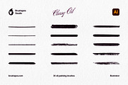 Classy Oil Illustrator Brushes, a Brush Add-On by brushapes.com (Thumbnail 3 of 7)
