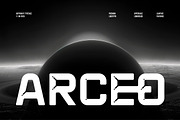 Arceo || Modern Futuristic Sans Seri, a Sans Serif Font by Ermedia Studio (Thumbnail 1 of 10)