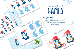 Educational games with penguins