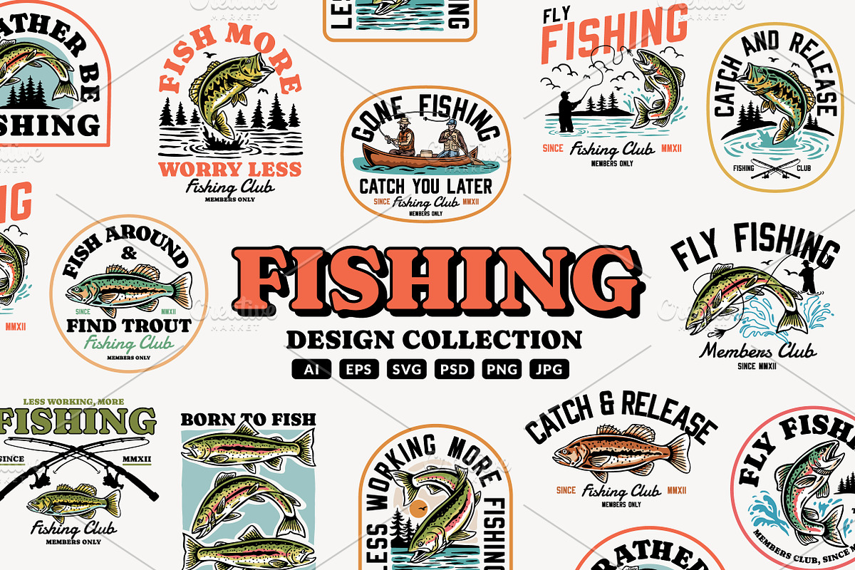 Fishing Design Collection, a Branding & Logo Template by cd-design.co (Photo 1 of 8)