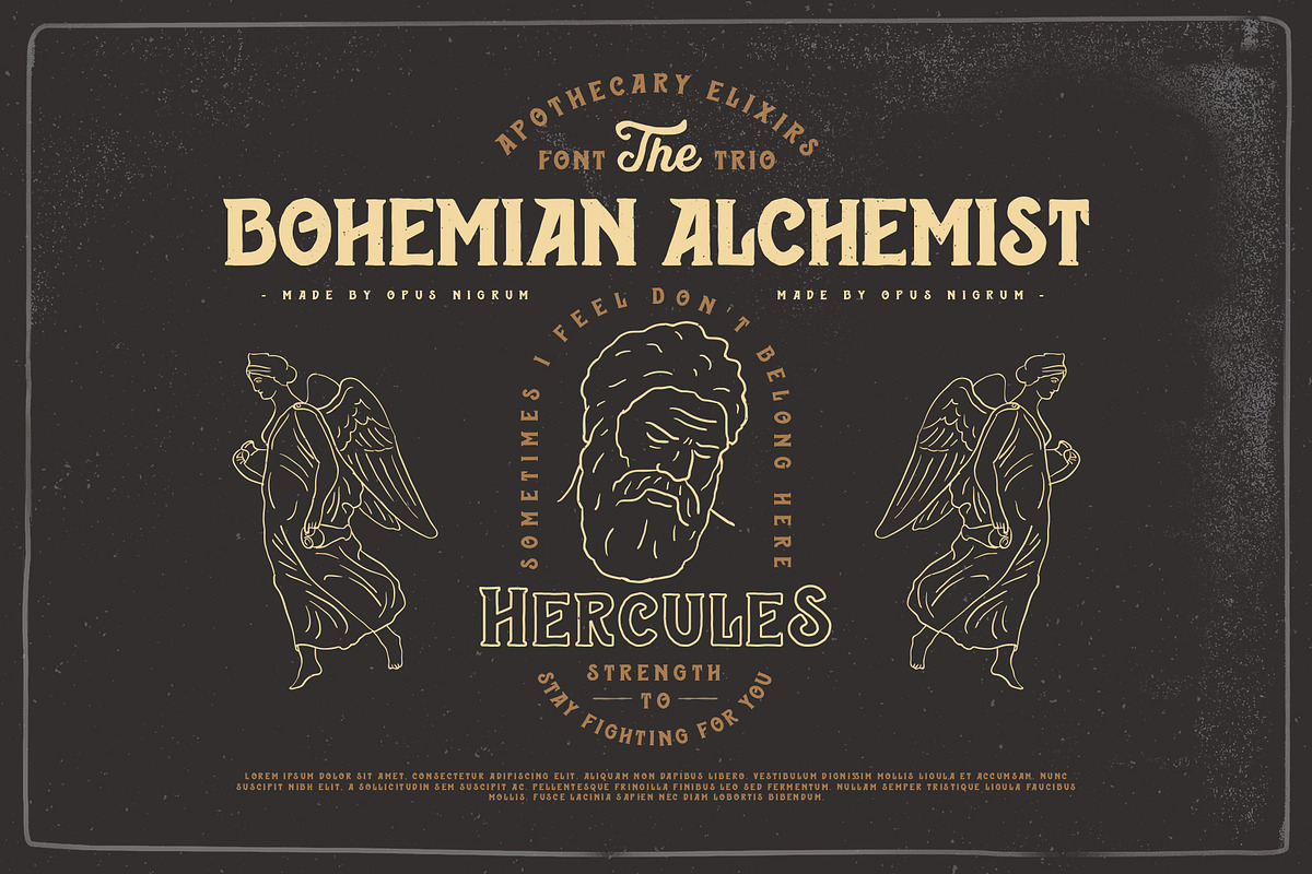 Bohemian Alchemist 5 Font + 15 Badge preview 6