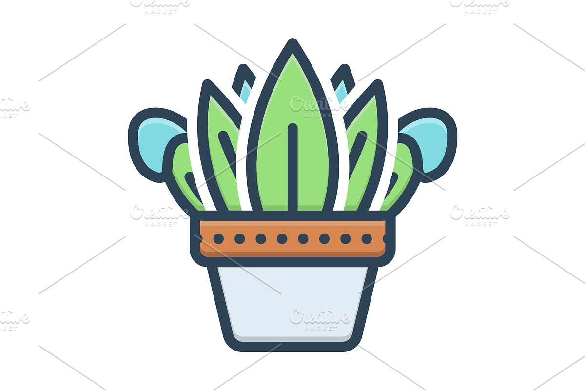 Plant potted color icon, a Duotone Icon by Creative priyanka