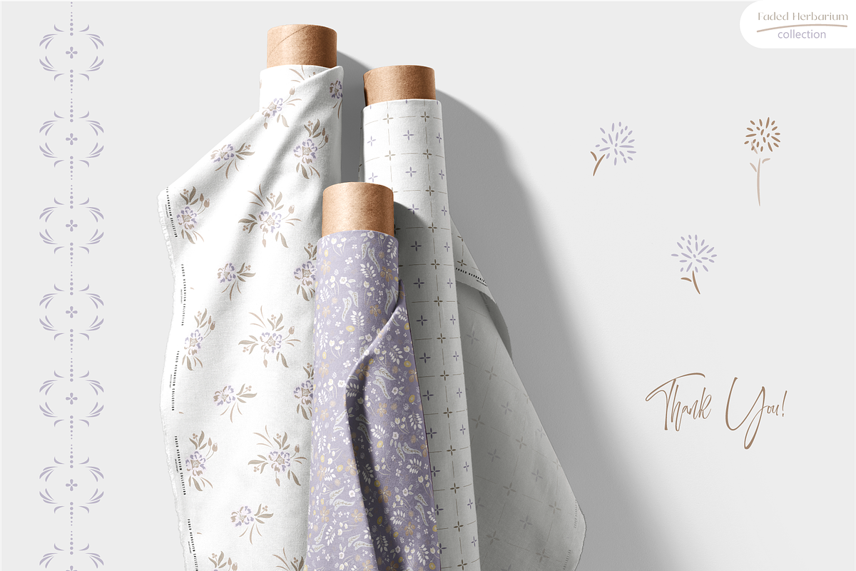 Faded Herbarium – Seamless Patterns, a Pattern Graphic by InaCorart (Photo 10 of 10)