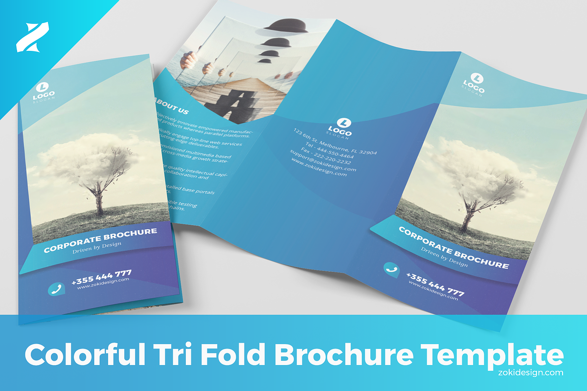 Creative Tri Fold Brochure Template, a Brochure Template by zokidesign (Photo 1 of 4)