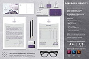 Deeprock Stationery Set & Invoice, a Stationery Template by Andre28 (Thumbnail 1 of 5)