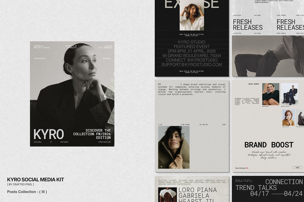 KYRO | Social Media Kit (III), a Social Media Template by Crafted Pixel (Photo 3 of 10)