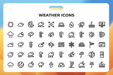 Weather Icons, an Icon by Guapoo