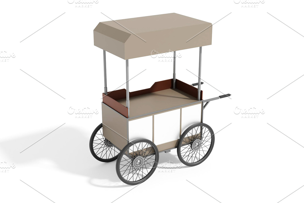 Coffee Cart 3D Model, an Object 3D Model by mrfauzi (Photo 2 of 8)
