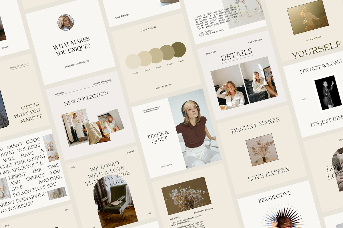 BUNDLE Instagram Templates Canva PS, a Social Media Template by Love Radiation Studio (Photo 12 of 13)