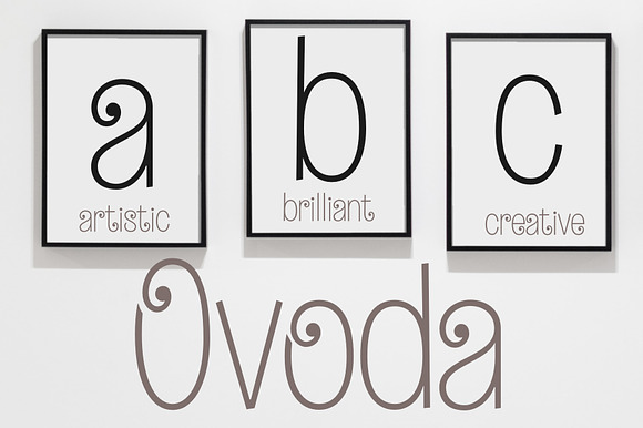 Ovoda - an elegant, playful font! preview 7