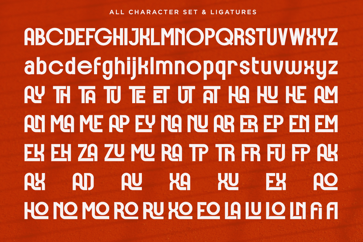 Etrixo - Modern Ligature Sans Font, a Sans Serif Font by RagamKata (Photo 9 of 10)
