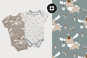 Elk Xmas, a Pattern Graphic by Muriel Petitpattern (Thumbnail 4 of 6)