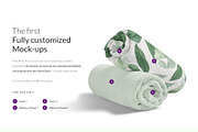 Bath Towels 8x Mock-ups, a Print Template by Mocca Mockups Store (Thumbnail 2 of 7)