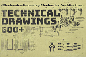 Technical Drawings 600 PNG