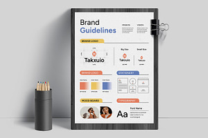 Brand Guideline Kit Layout, a Brochure Template by ContestDesign