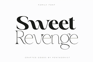 Sweet Revenge 8 Family Font