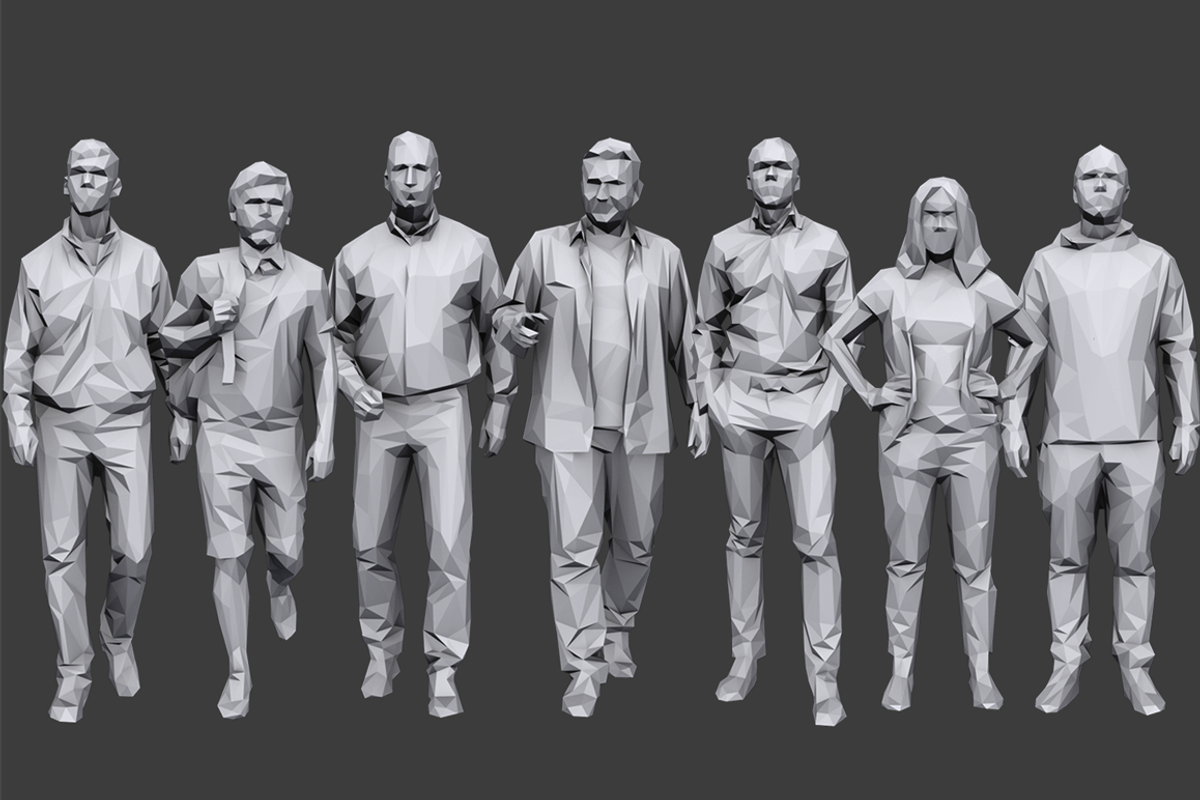 Lowpoly People Casual Pack Volume 8, a Characters & Person 3D Model by Kanistra Studio (Photo 2 of 9)