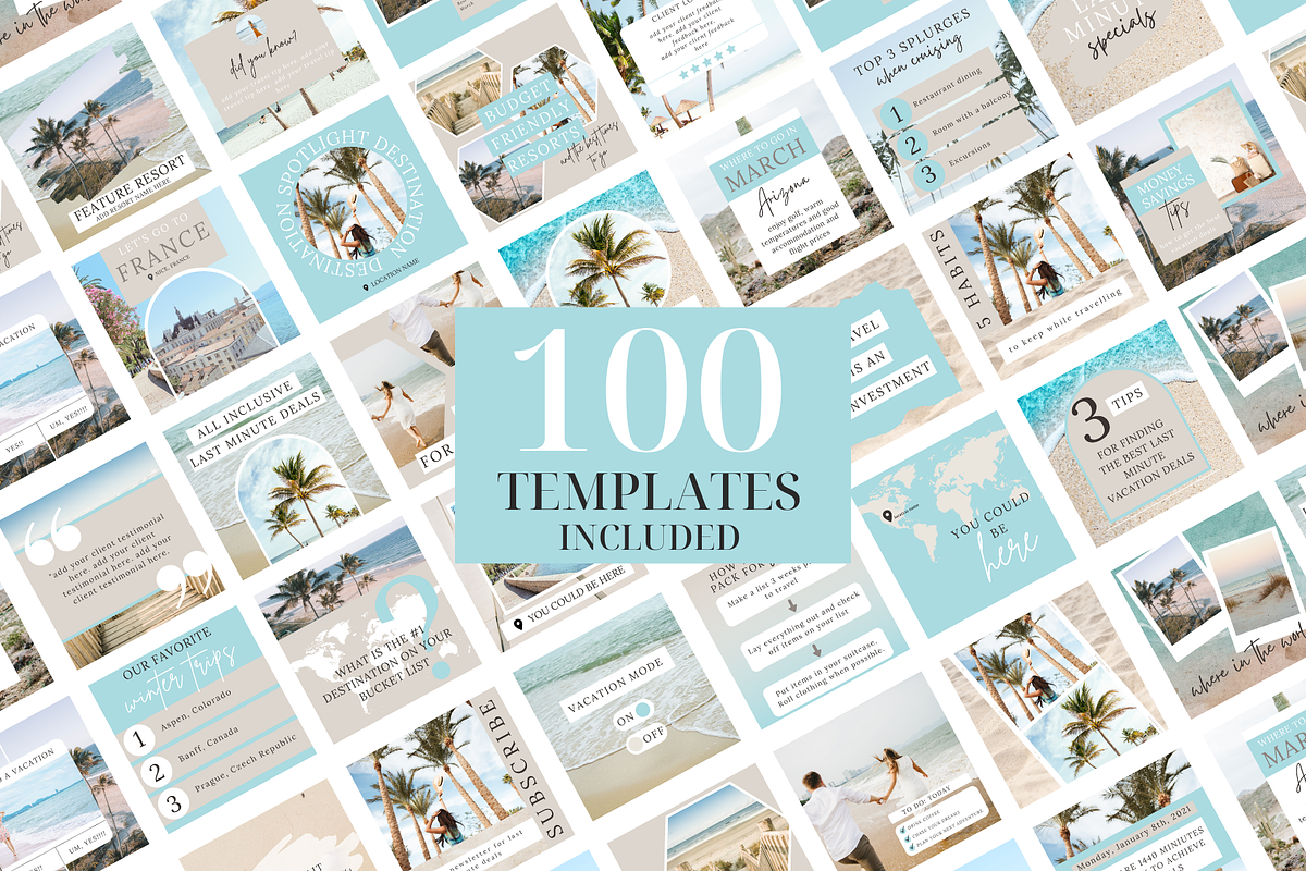 Travel Instagram Templates, a Social Media Template by Oh So Social Boutique (Photo 4 of 5)