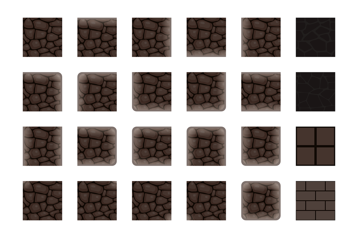 Wall sprites for 2D game design, a Pattern Graphic by dacascas (Photo 5 of 5)