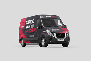 Cargo Van Mockup, an Advertising Mockup by Hubzway