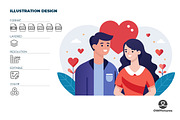 Flat Vector Valentine's Illustration, a Person Illustration by OWPictures (Thumbnail 1 of 3)