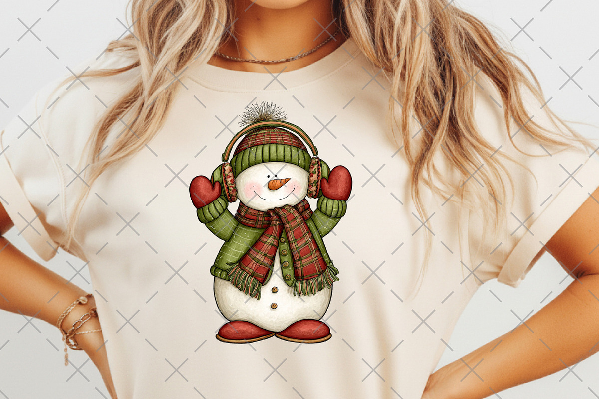 Whimsical Snowman PNG, an Illustration by Craft Nest (Photo 6 of 6)