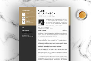 Modern Resume Template, Cover Letter