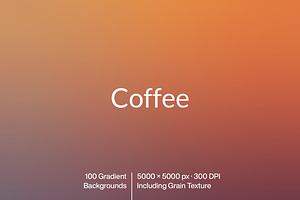 Coffee 100 Gradient Backgrounds