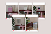 Mockup Set. Silver Frame Mockups ARI, a Household Mockup by Bonumo (Thumbnail 6 of 10)