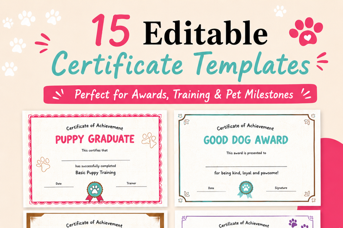 Pet Social Media Canva Templates, a Social Media Template by Local Marketing Templates (Photo 2 of 8)