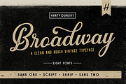 Broadway | Font Pack, a Sans Serif Font by Hart Foundry™ (Thumbnail 1 of 6)