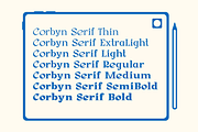 Corbyn Serif, a Serif Font by Emyself Design (Thumbnail 2 of 12)