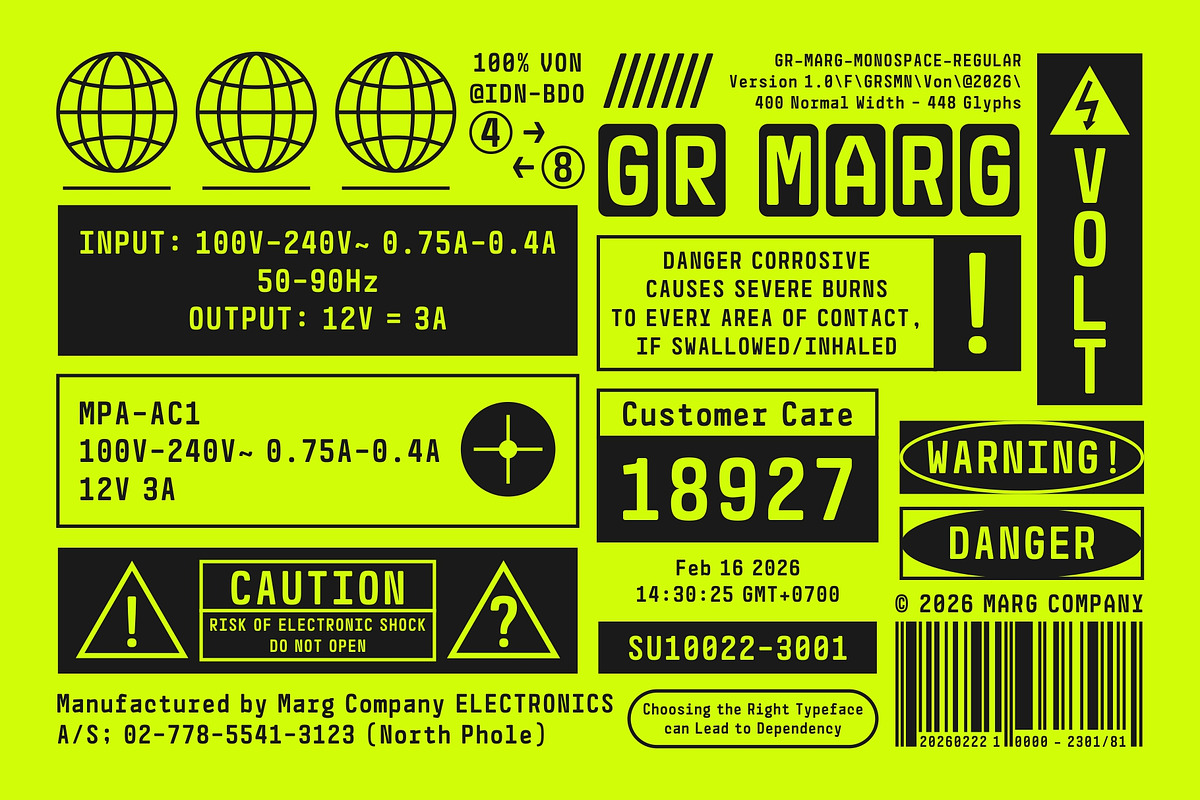 GR Marg Monospace, a Sans Serif Font by Garisman Std (Photo 6 of 18)