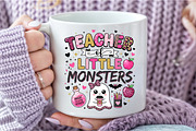 Teacher Little Monsters Halloween, a Seasonal Illustration by DreamCafeArt (Thumbnail 7 of 7)