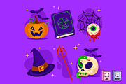 Spooky Halloween Decor Elements, an Object Graphic by MISS CHATZ (Thumbnail 1 of 3)