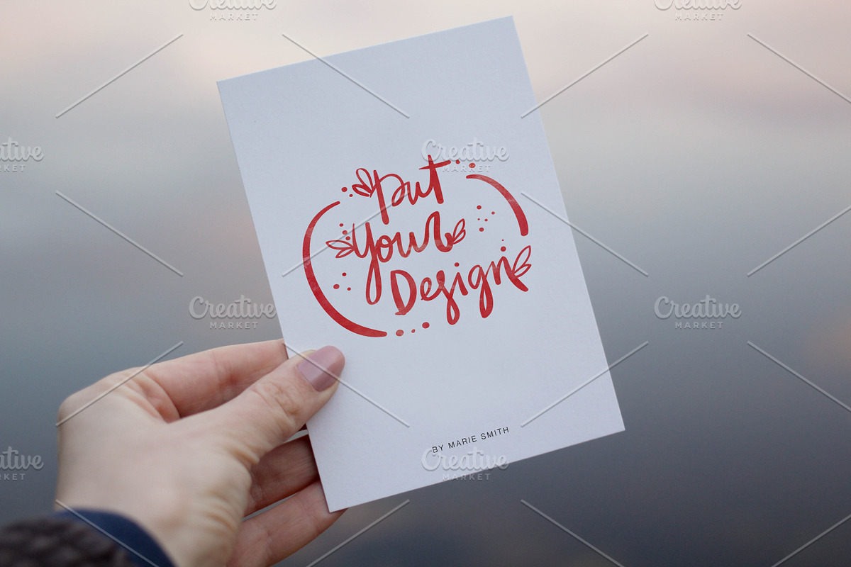 6 postcard mock ups (nature edition), a Print Template by Marie Smth (Photo 7 of 8)