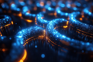 Intricate abstract pattern of glowin, a Photo by Tanuart