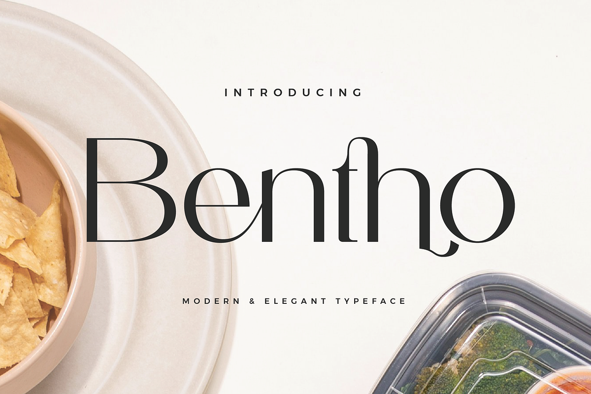 Bentho - Modern Sans Font, a Sans Serif Font by Aqeel_Art (Photo 1 of 4)