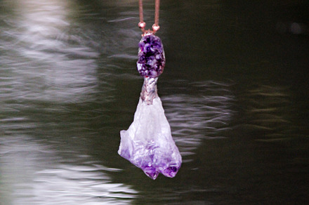Suspended amethyst