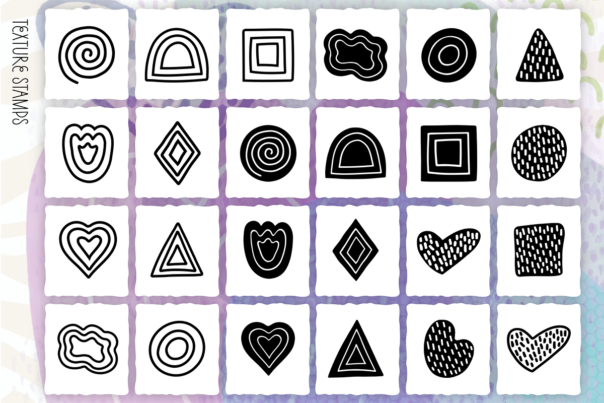 Abstract Procreate Brush Bundle, a Brush Add-On by cugypress (Photo 17 of 23)