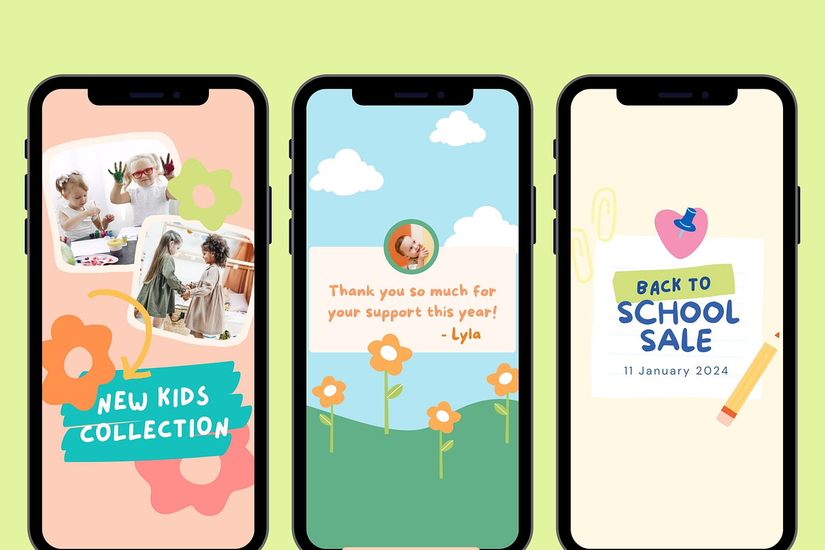 Tiny Tots Story Templates Canva, a Social Media Template by Hell Yeah Designs (Photo 5 of 7)