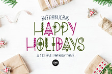HAPPY HOLIDAYS Christmas Font