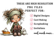 Autumn Kids PNG Clipart Set, a Seasonal Illustration by OK Design (Thumbnail 6 of 6)