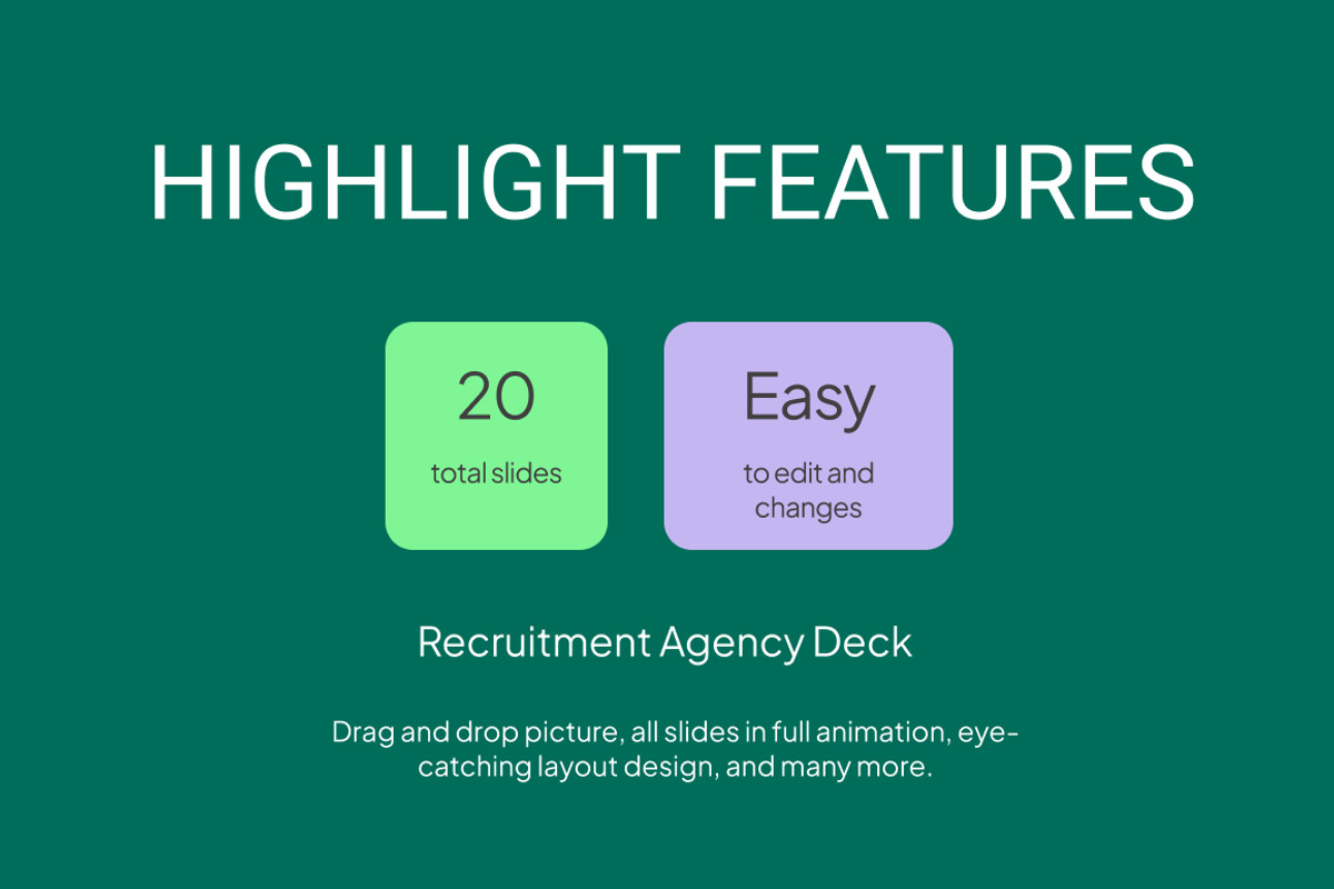 Recruitment Agency Deck, a Presentation Template by Loin Studio (Photo 2 of 4)