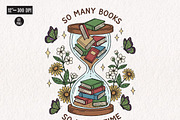 Reading Books Sublimation Bundle PNG, an Illustration by CreationArt (Thumbnail 6 of 16)