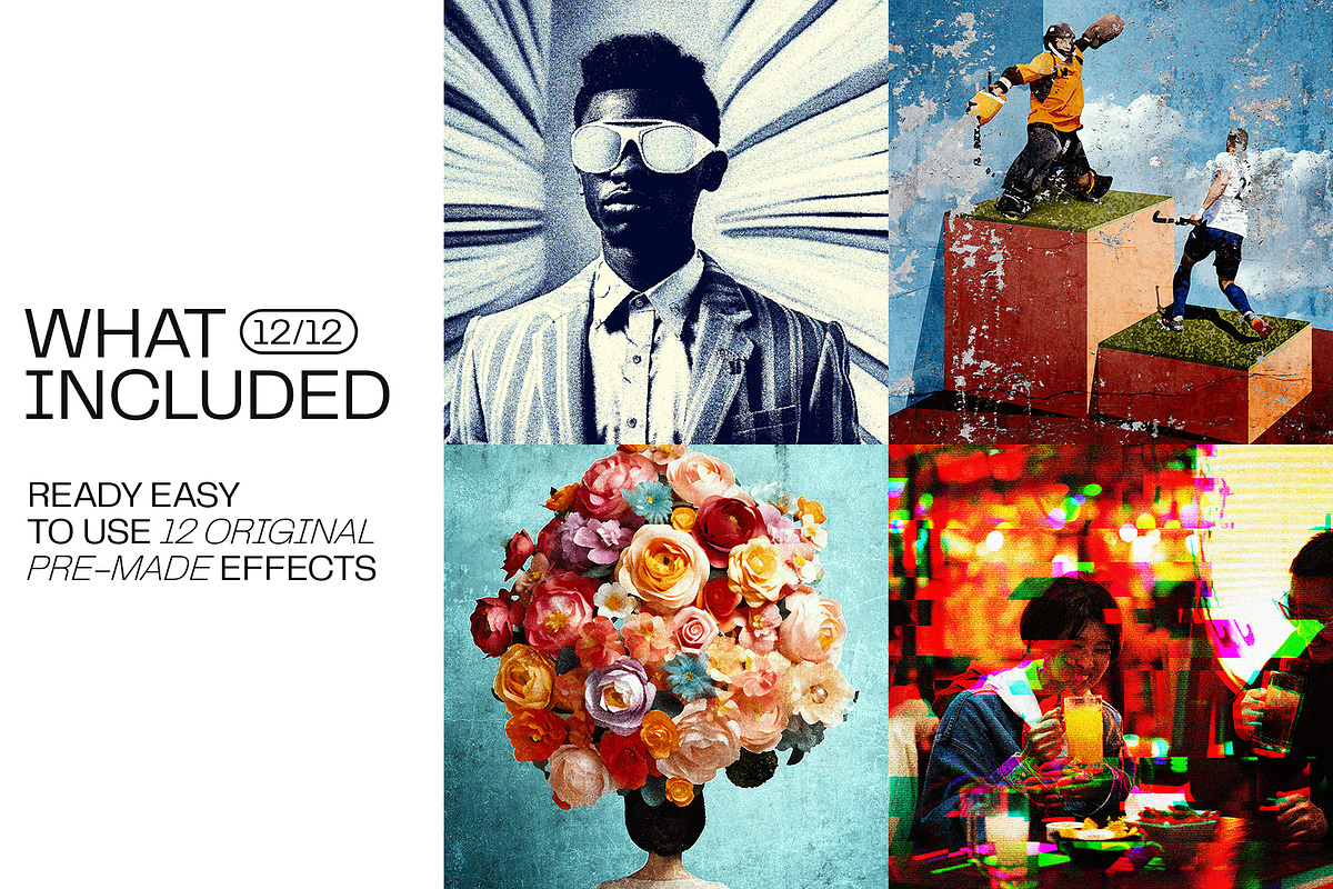 12 Photo Effect Templates, a Brushes & More by iDoodle Studio (Photo 5 of 6)