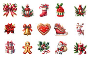 Happy Holidays Christmas Clipart, an Illustration by Designworld (Thumbnail 5 of 6)