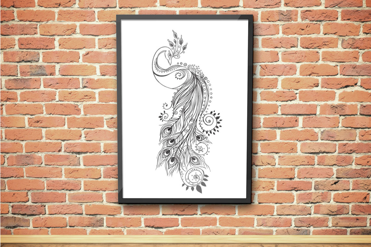 120 Mandalas Vector and Peacock Bird, a Decorative Illustration by anvinoart (Photo 2 of 4)